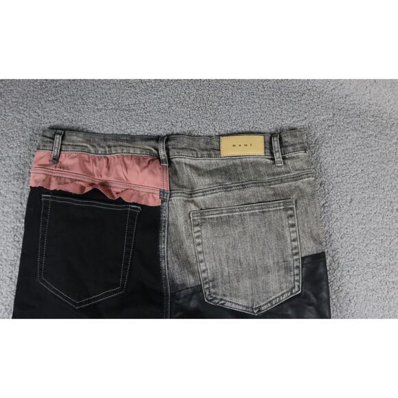 MNML Jeans 36 MEN Multicolor PATCHED SKINNY DENIM X596 Five Pocket Cotton Blend - Picture 8 of 11